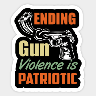 Ending Gun Violence is Patriotic Sticker